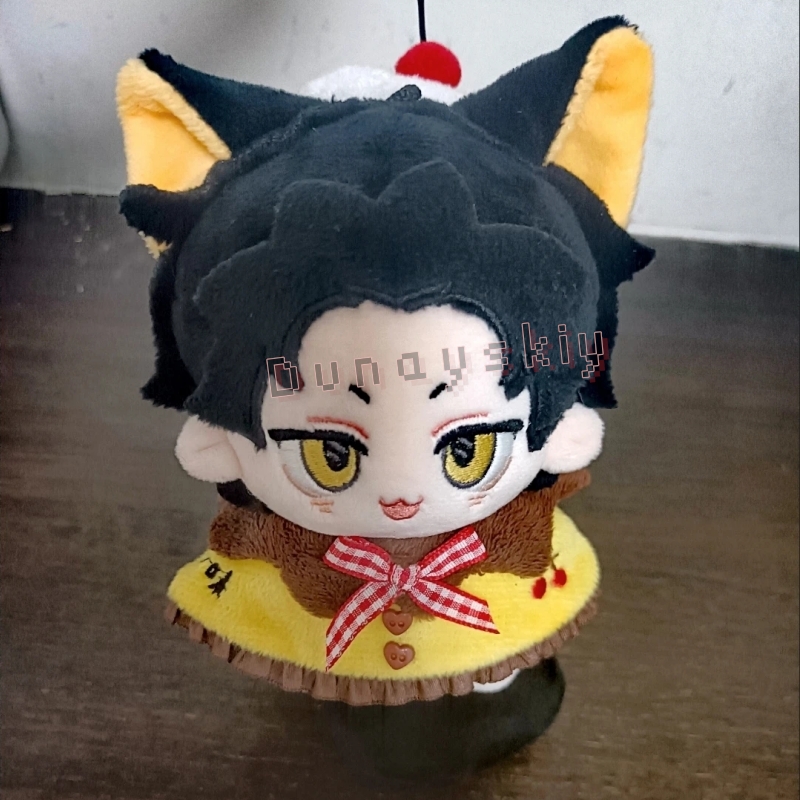 Embroidery Keychain - RE0 ナツキ・スバル 10cm コットン製猫耳ぬいぐるみキーホルダー ペンダント アニメファン製ぬいぐるみ