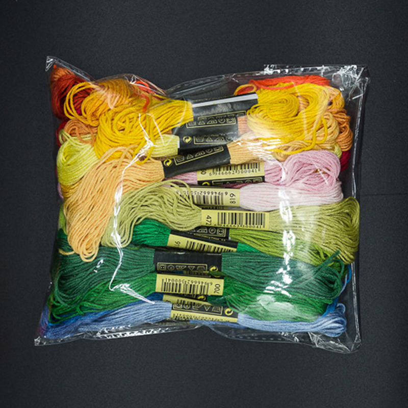 Embroidery Kit - C 24/100/50 マルチカラークロス糸 コットン縫い糸 刺繍糸 フロス糸キット