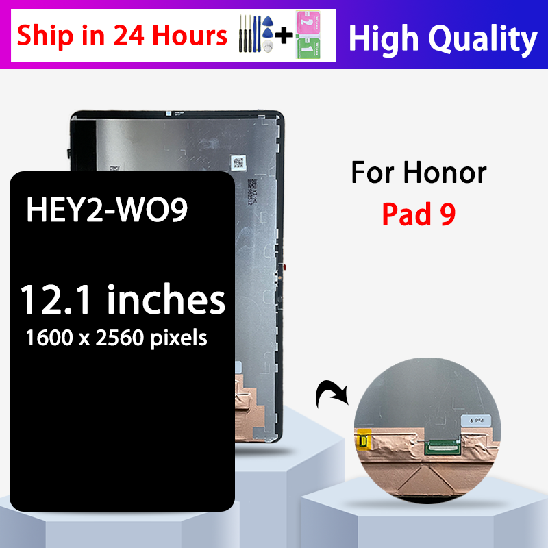 Embroidery Digitizer - Honor Pad 9用プレミアムLCD、ディスプレイタッチスクリーンデジタイザーパネルアセンブリ、Pad9 LCDスクリーン