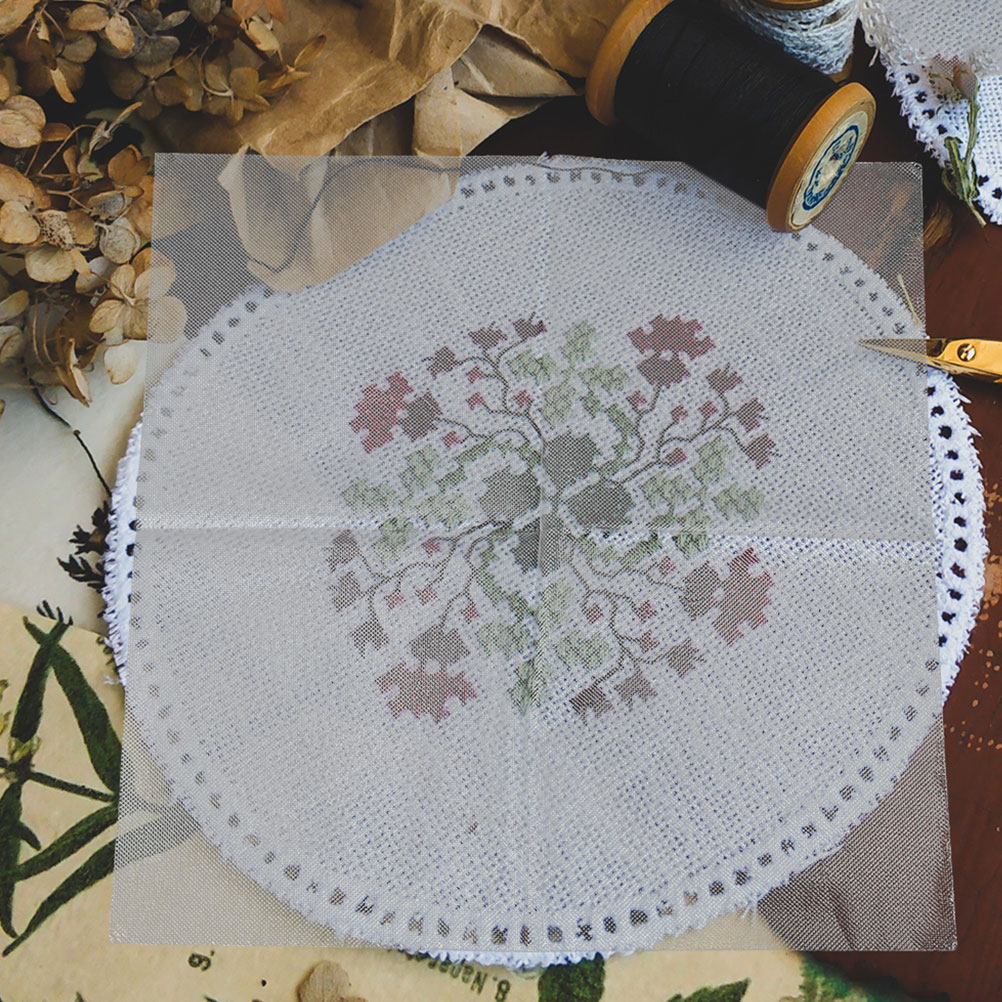 Embroidery Kit - 8 個の水溶性刺繍転写紙セット T シャツ、靴、衣類用刺繍安定剤パターン DIY キット