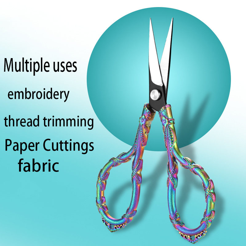 Embroidery Scissors Small - 新しいつるヴィンテージはさみテーラー縫製はさみクラフト刺繍はさみ DIY クラフト糸小さなはさみ縫製と針