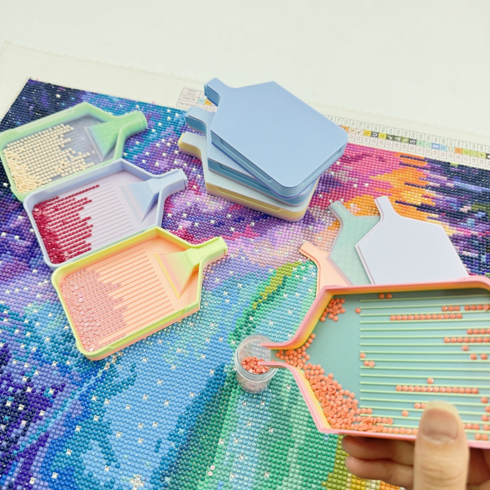 新しい大型ダイヤモンドペインティングトレイ収納ボックス、Y字 - Embroidery Kit Starter のレビューと価格