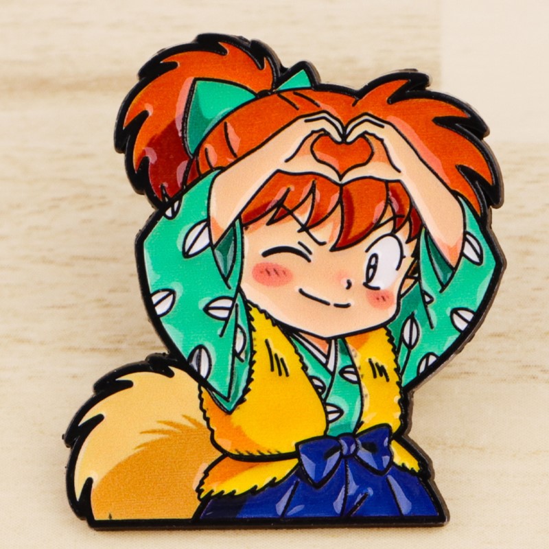 かわいいオオカミ耳ファンタジーキャラクターハートジェスチャー - Embroidery Garment のレビューと価格