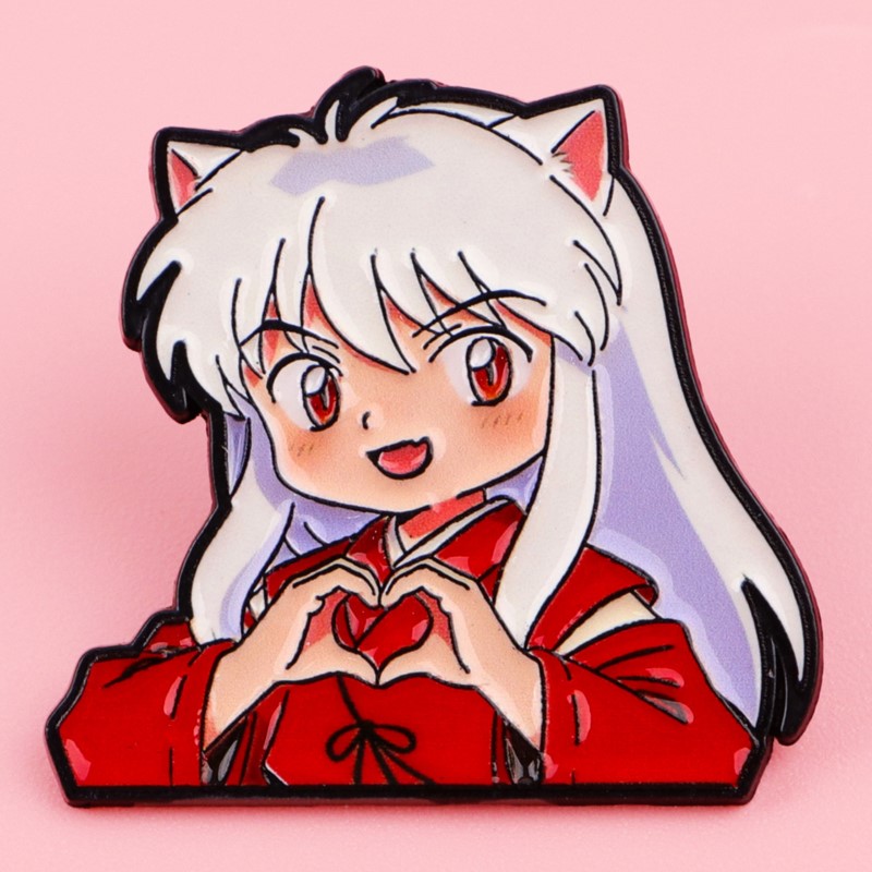 かわいいオオカミ耳ファンタジーキャラクターハートジェスチャー - Embroidery Garment のレビューと価格