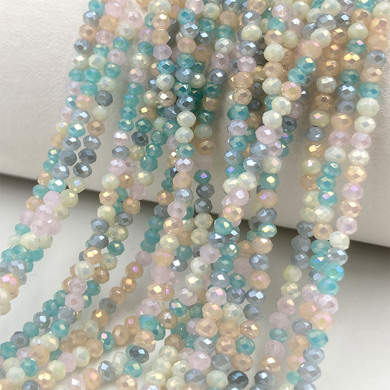 さまざまなファセットクリスタルビーズガラスビーズ2mm,ジュ - Embroidery Glass Beads のレビューと価格