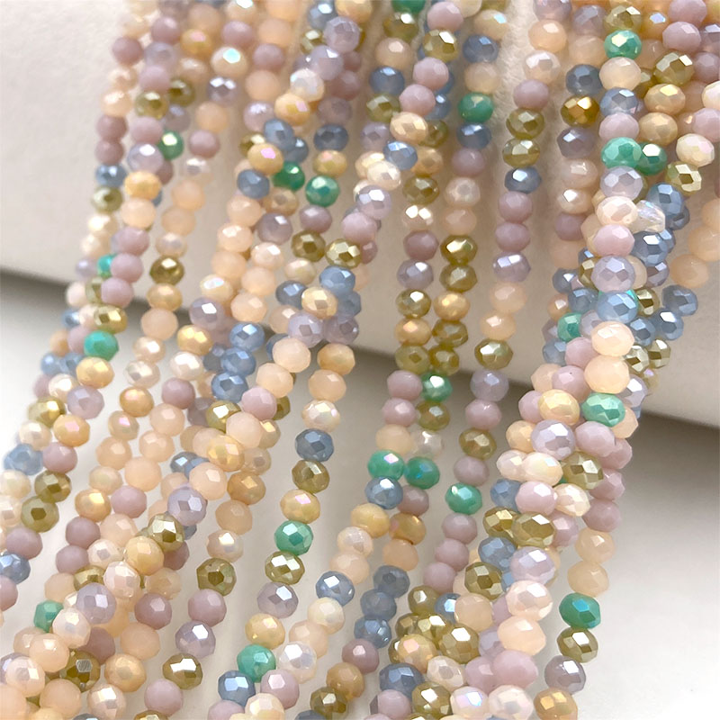 さまざまなファセットクリスタルビーズガラスビーズ2mm,ジュ - Embroidery Glass Beads のレビューと価格
