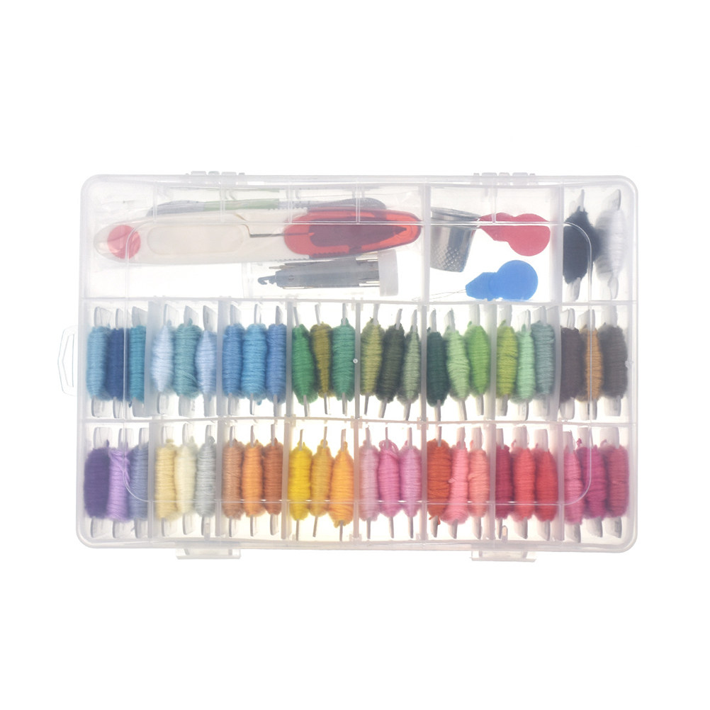 50種類の刺繍キット用品 初心者向けキット 柄付き 初心者向 - Embroidery Kit のレビューと価格