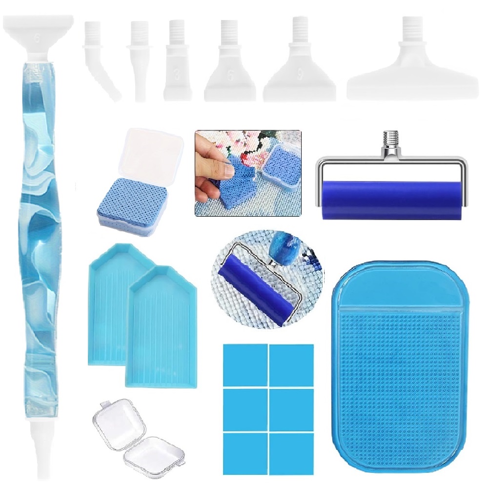 DIYダイヤモンドペインティングツールセット、ネジ式インター - Embroidery Kit Starter のレビューと価格