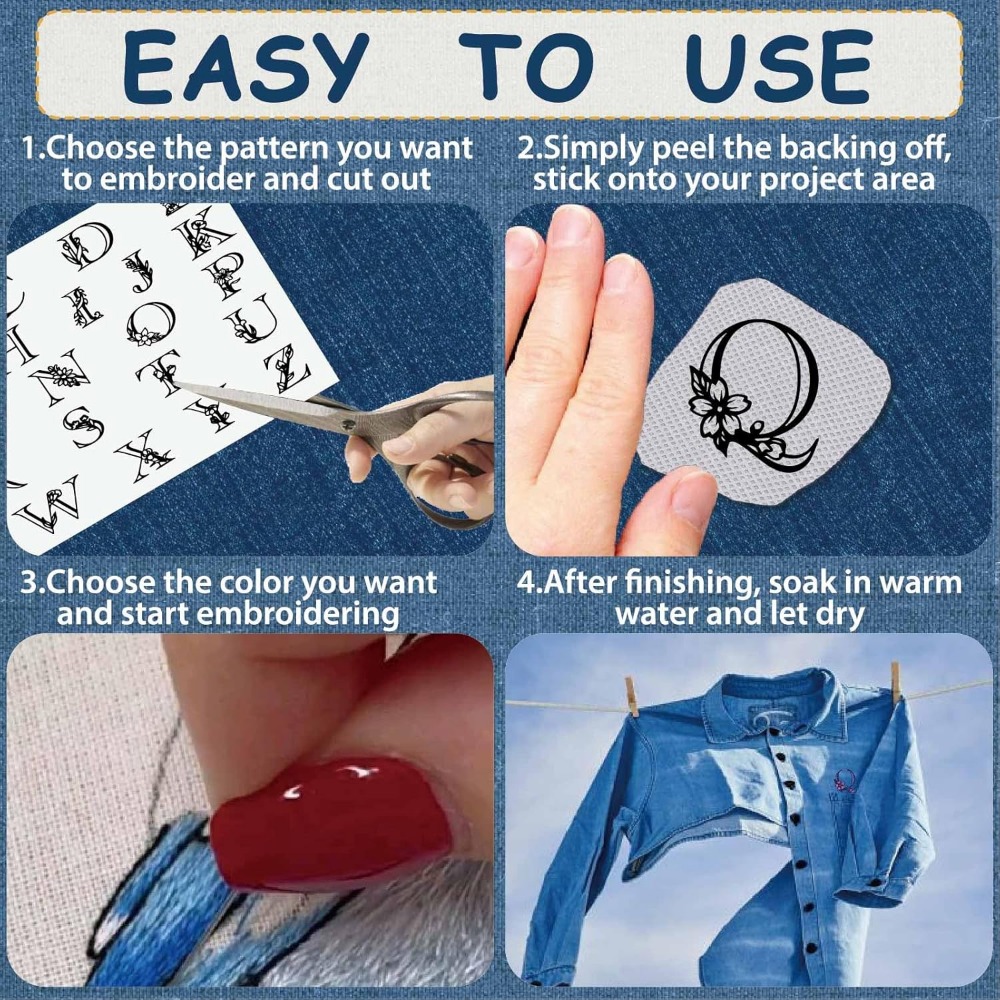 水溶性刺embroideryスタビライザー,手縫いスティック - Embroidery Kit のレビューと価格