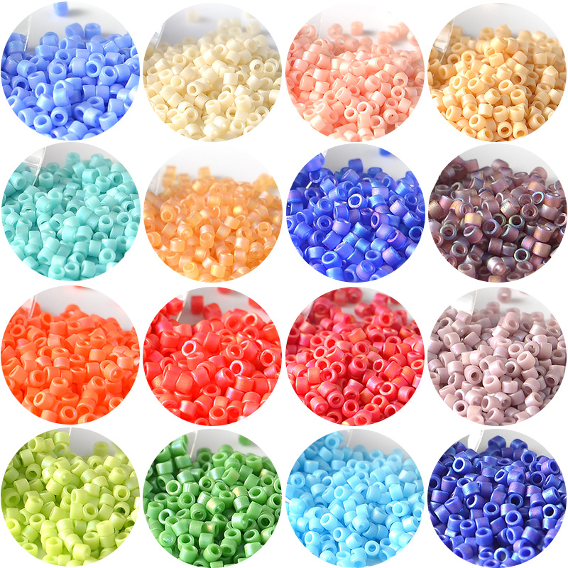 10グラム/パイプ1.6ミリメートルみゆきビーズつや消し虹日 - Embroidery Glass Beads のレビューと価格