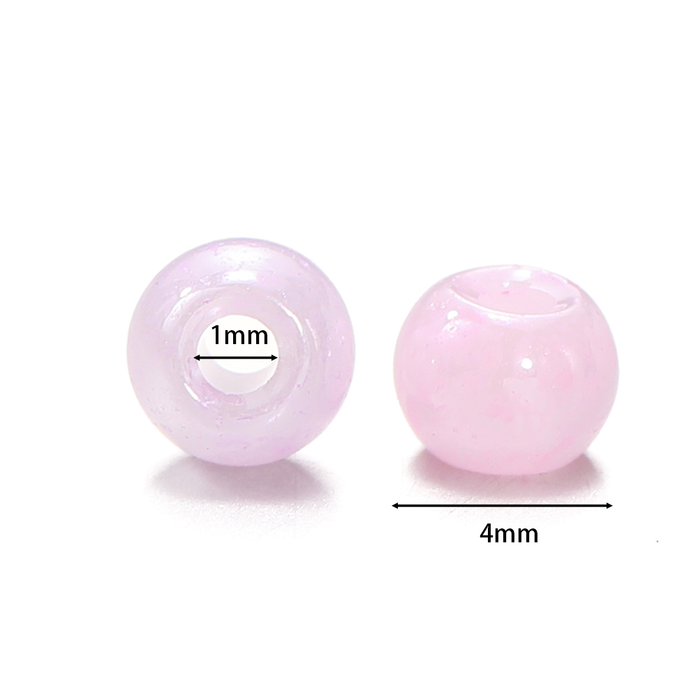 丸いガラスシードスペーサービーズ、ジュエリー作り用のゆるいビ - Embroidery Glass Beads のレビューと価格