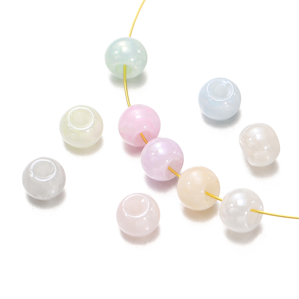 丸いガラスシードスペーサービーズ、ジュエリー作り用のゆるいビ - Embroidery Glass Beads のレビューと価格