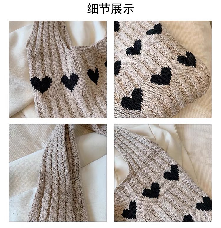 ショルダーバッグ 大きめ レディース エコニットハンドバッグ - Embroidery University のレビューと価格
