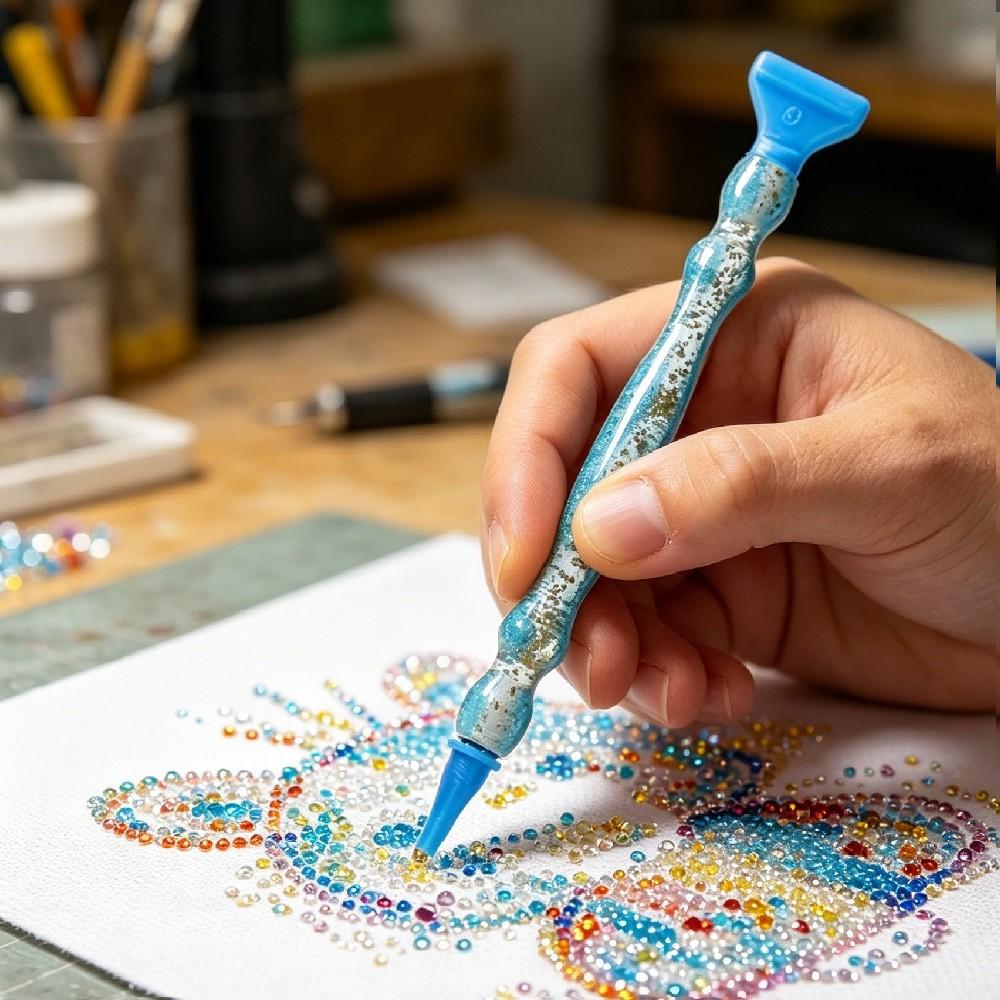 高品質の小粒グリッターDIYダイヤモンドペインティングペンツ - Embroidery Kit Starter のレビューと価格