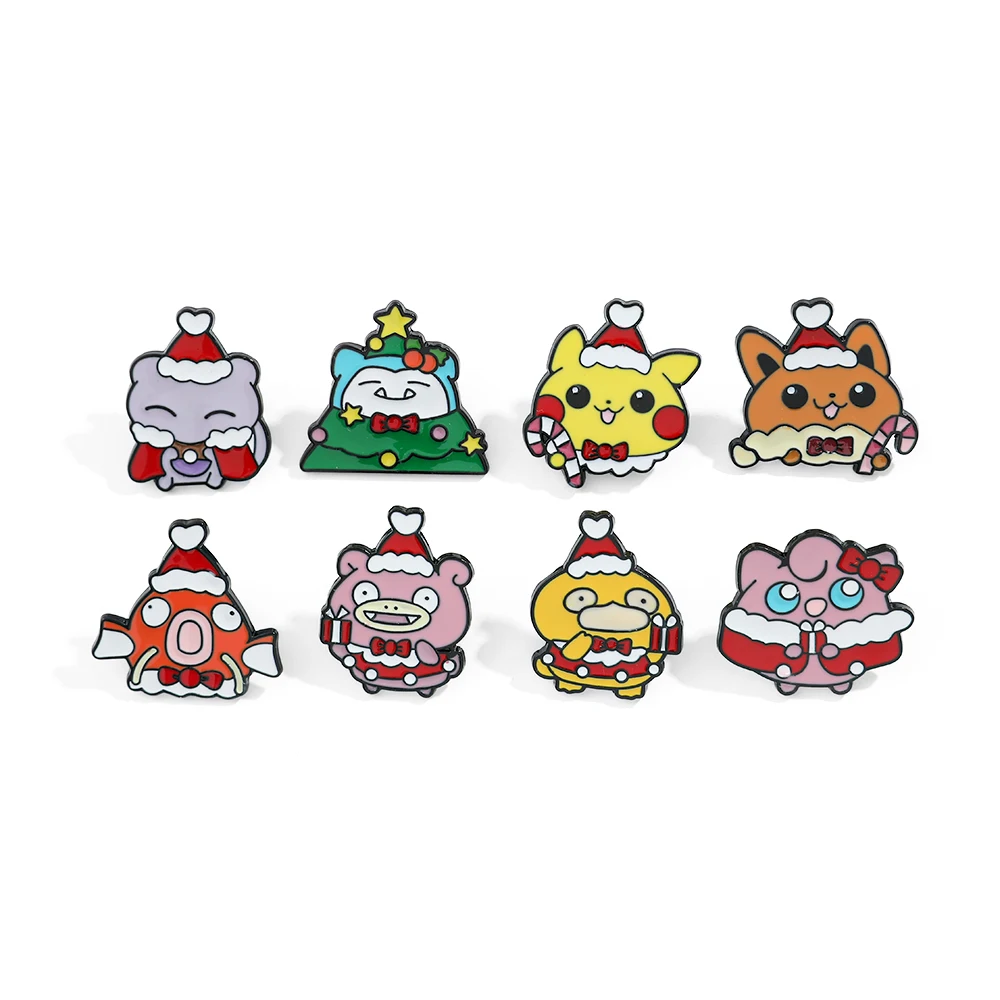 8 個クリスマススローポークブローチかわいいピカチュウミュウ - Embroidery Garment のレビューと価格