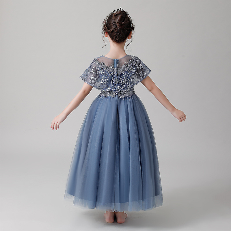 2025年 子供用ドレス パフスリーブ ガールズ プリンセス - Embroidery Abaya のレビューと価格