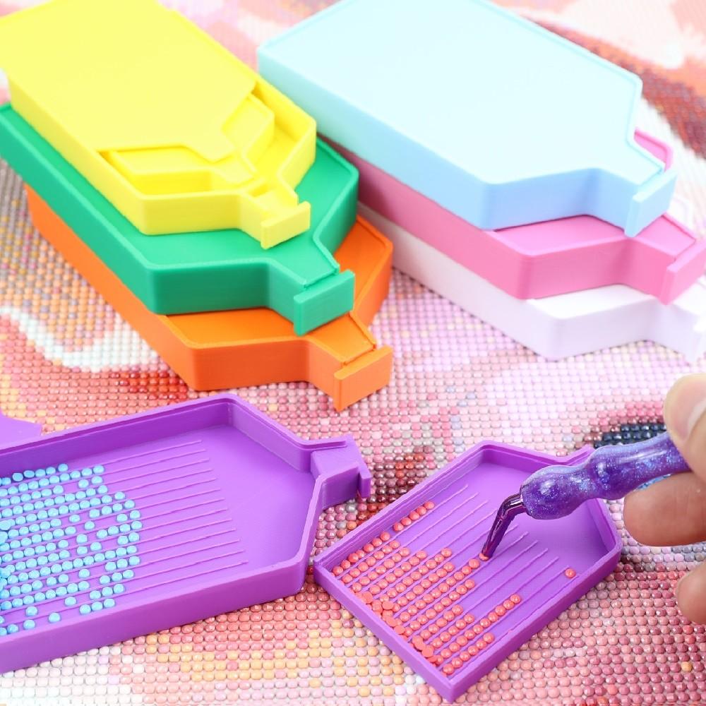DIY 3個セット ダイヤモンドペインティングトレイ（蓋付き - Embroidery Kit Starter のレビューと価格