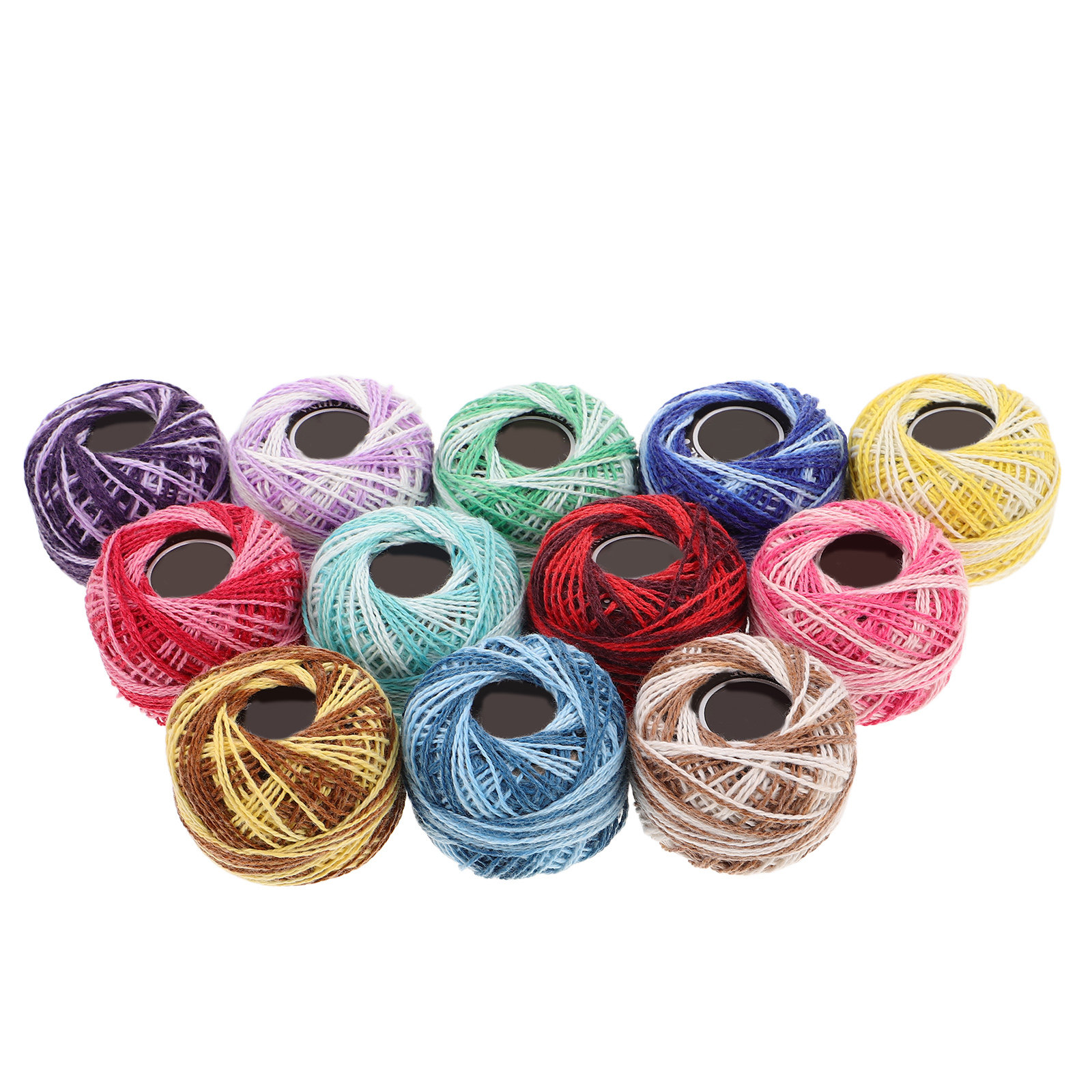 12色のカラフルな綿刺繍糸セット、クロスステッチ、編み物、ブ - Embroidery Kit のレビューと価格