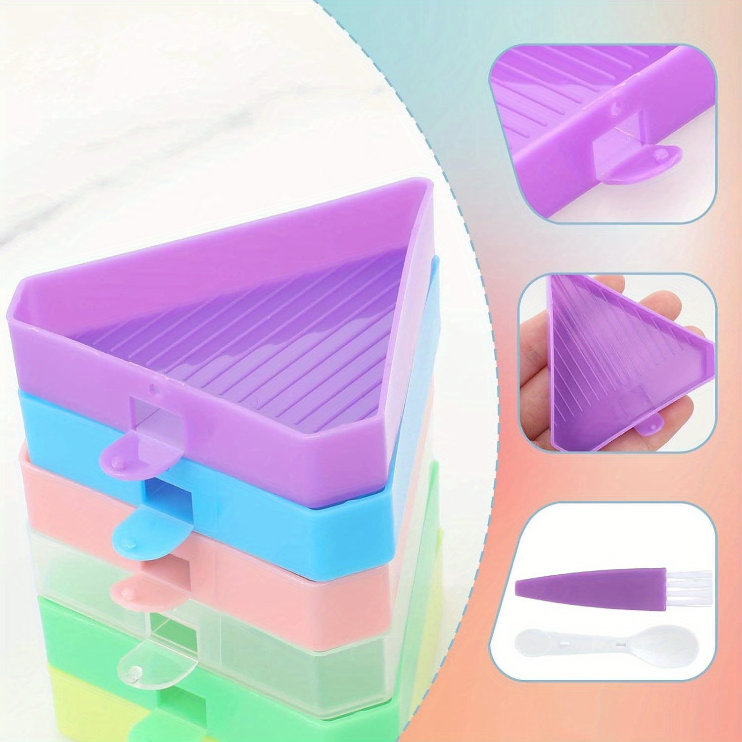 9個入り新型ダイヤモンドペインティングトレイ、多機能ダイヤモ - Embroidery Kit Starter のレビューと価格