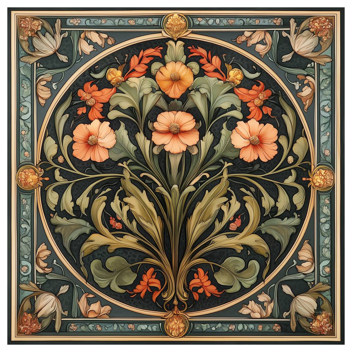 1pc 40X40CM/15.74インチ花柄クロスステッチキ - Embroidery X Pattern のレビューと価格