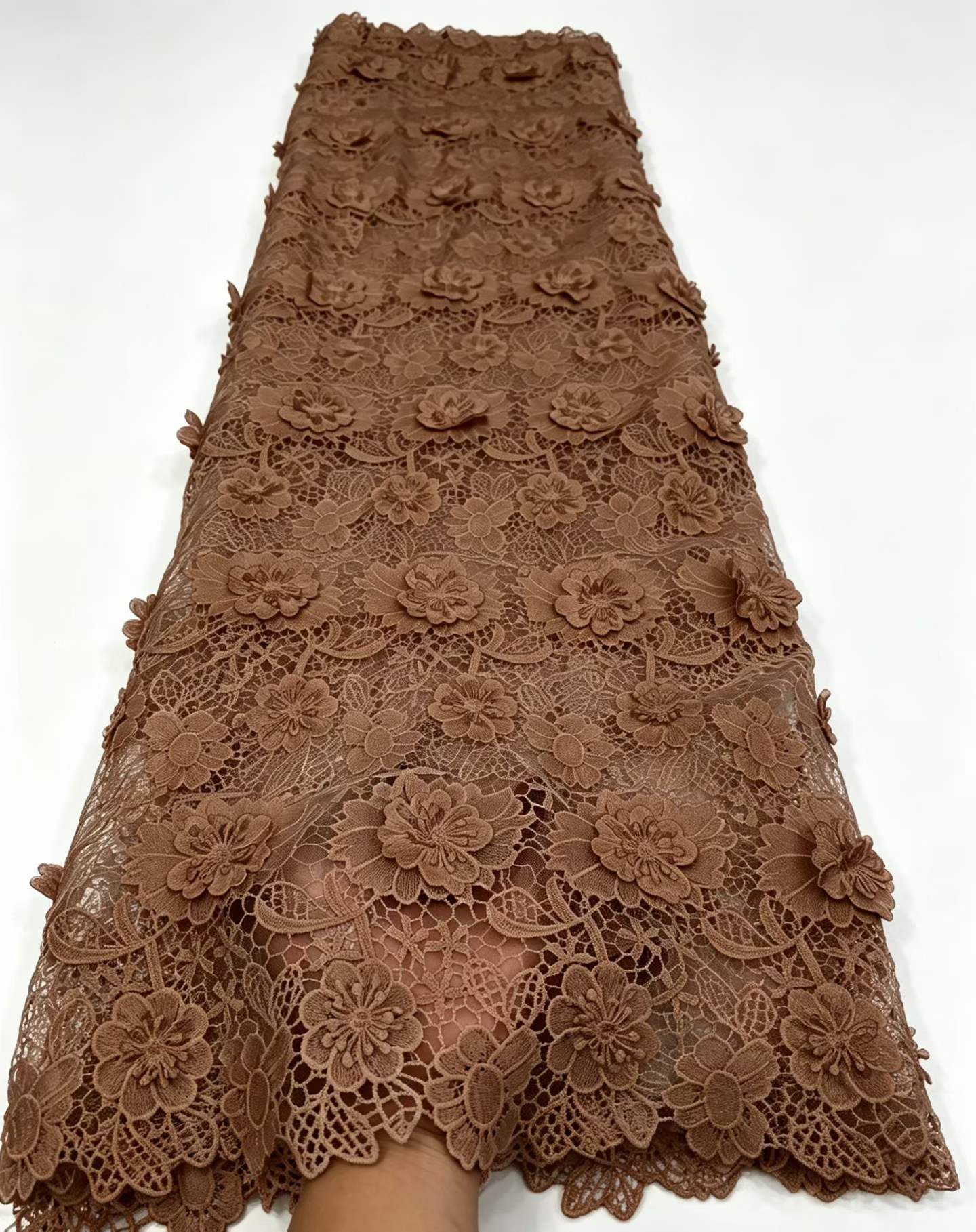 3D 刺繍ギピュール キュピオンレース肌に優しいアフリカコー - Embroidery Abaya のレビューと価格