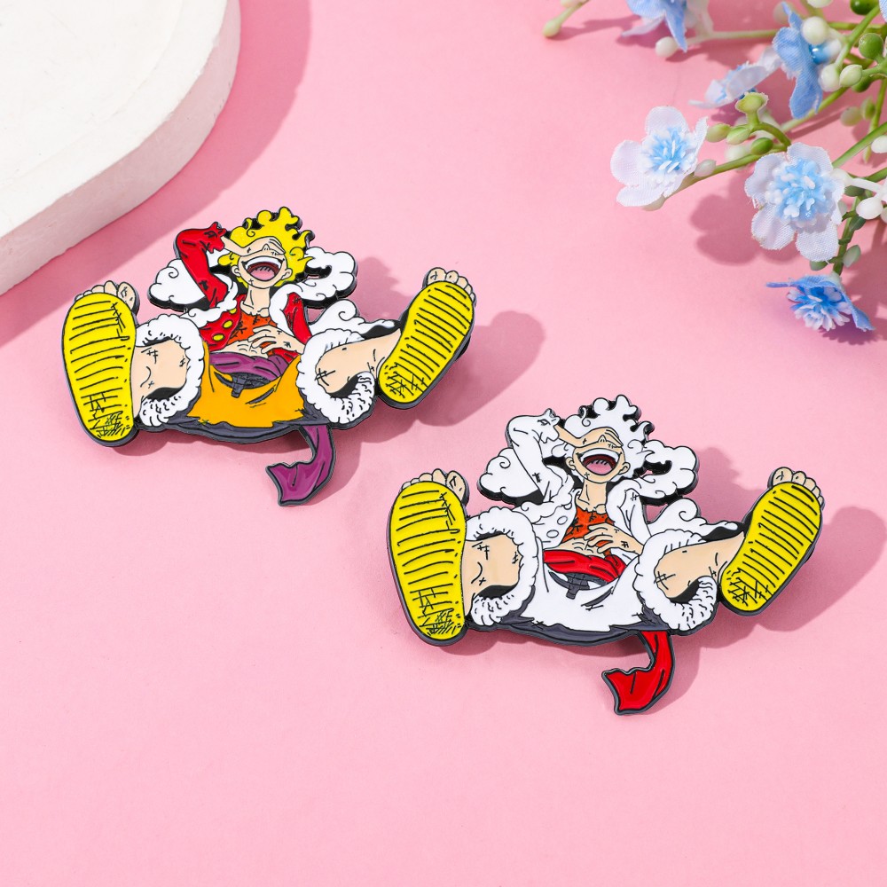 2 個アニメ派生品ブローチ絶妙なハンサムルフィエナメルピン金 - Embroidery Garment のレビューと価格