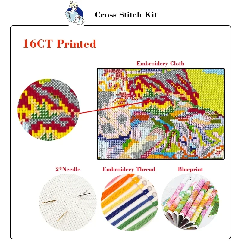 Joy Friday-クロスステッチキット,HD刺embro - Embroidery X Pattern のレビューと価格