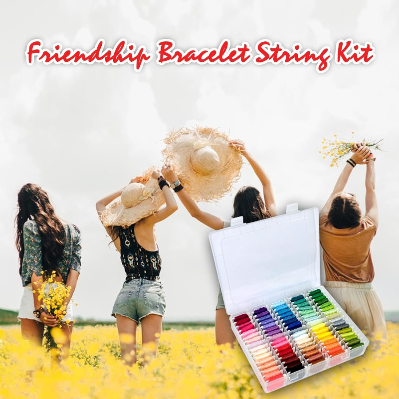 100%コットン刺繍糸キット、収納ケース付き、クロスステッチ - Embroidery Kit のレビューと価格